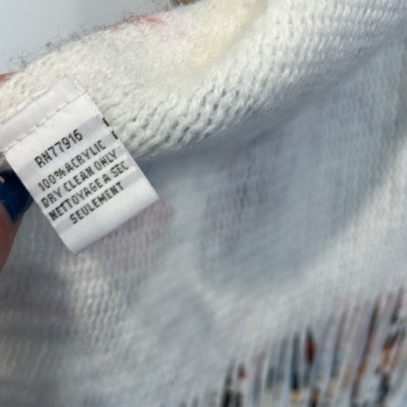 Anthropologie marseille Floral kimono ruana wrap sweater ivory floral Fringe o/s - Picture 5 of 6